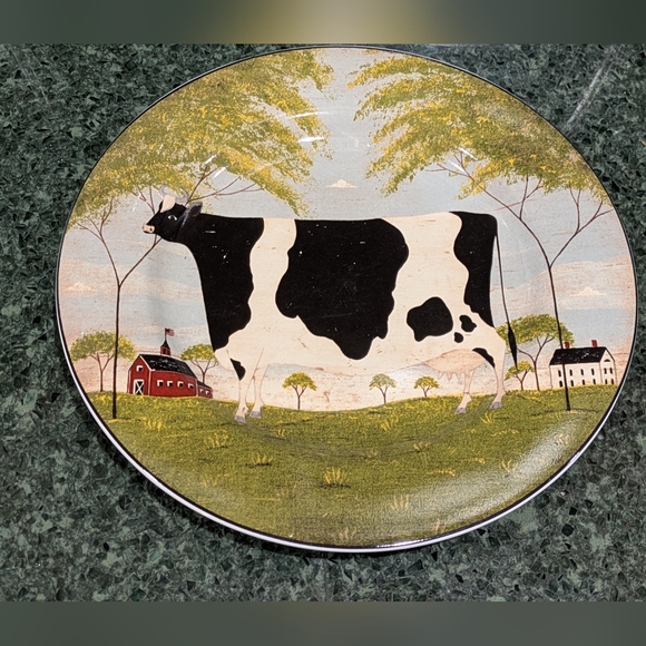 Sakura Other - 8" Warren Kimble By Sakura Animal Collection Plate. COW.